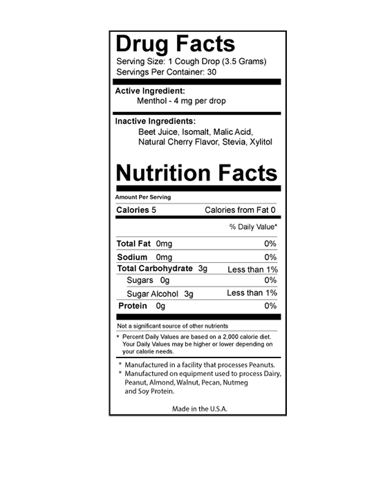 Black Cherry Sugar-free Cough Drops