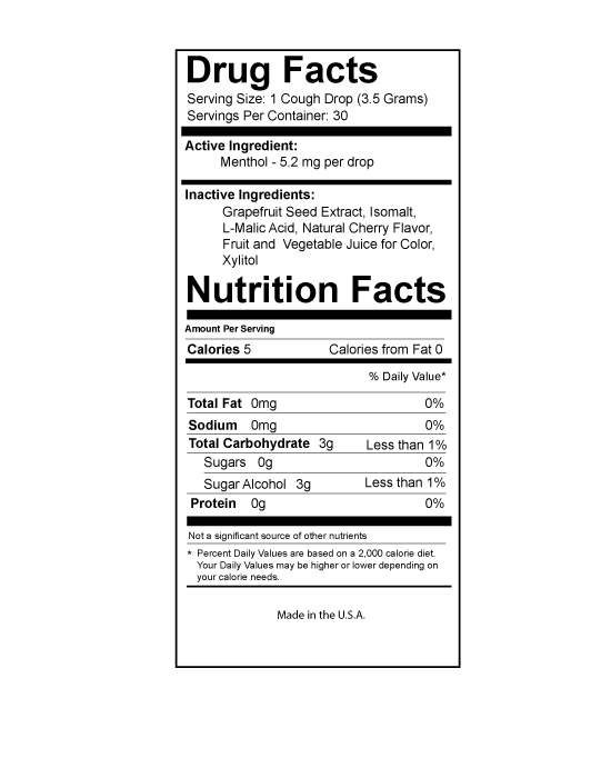 Black Cherry Sugar-free Cough Drops