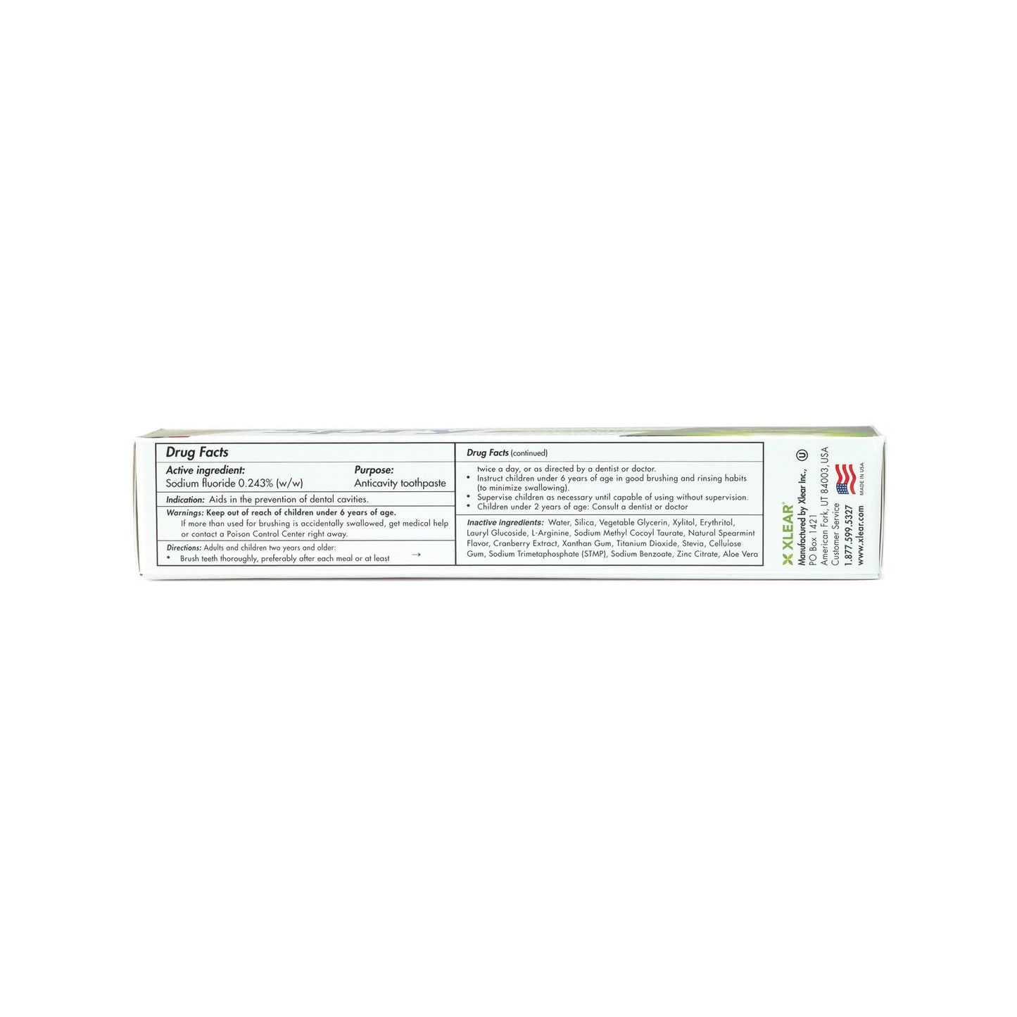 Anti-Cavity Xylitol Spearmint Toothpaste, with Fluoride
