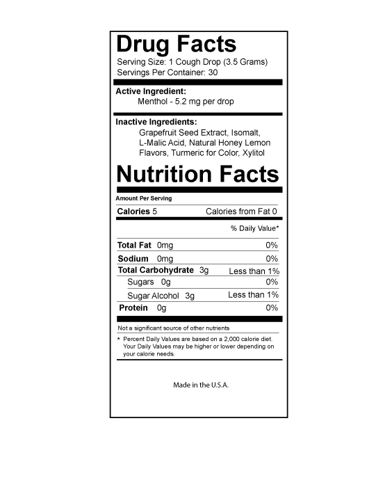 Honey Lemon Sugar-free Cough Drops